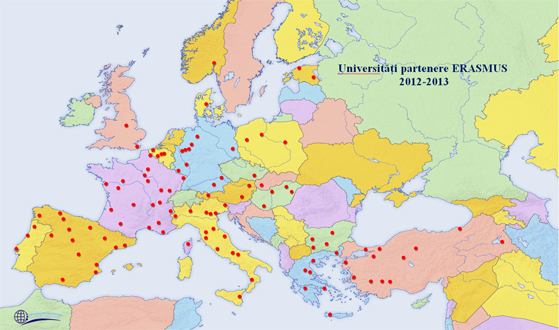 Universităţile partenere ERASMUS